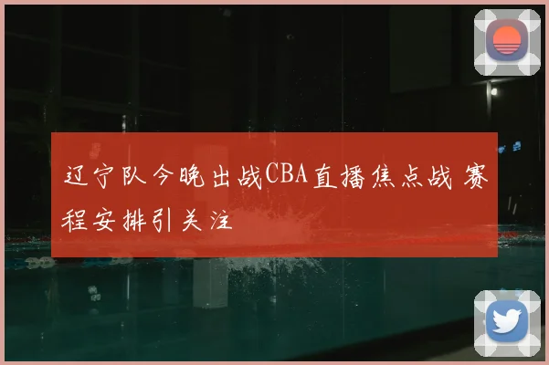 辽宁队今晚出战CBA直播焦点战 赛程安排引关注